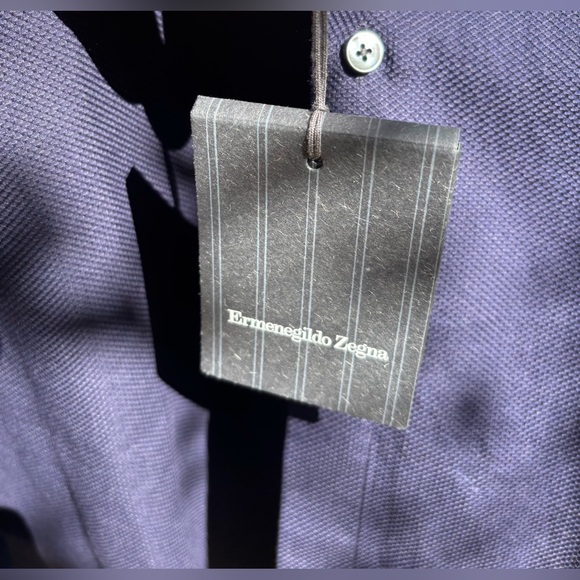 ERMENEGILDO ZEGNA
Navy Button-Up Shirt - Picture 10 of 12